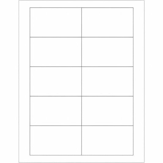 Tape Logic® Rectangular Laser Labels, 3 1/2" x 2", White, 1000/Case