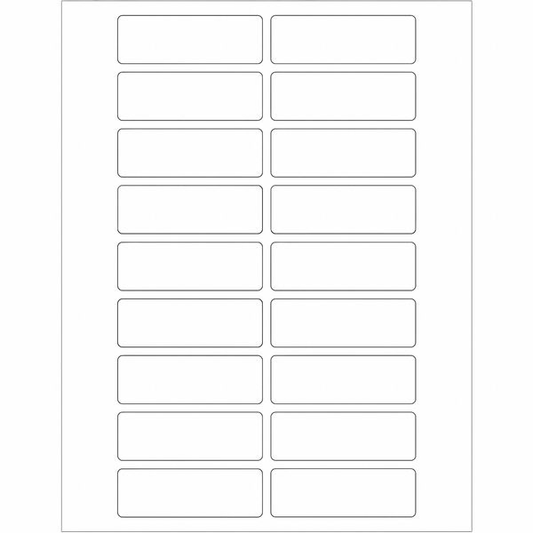 Tape Logic® Rectangular Laser Labels, 3" x 1", White, 1800/Case