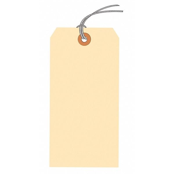 Shipping Tags, Pre-Strung, 13 Pt., 8" x 4", Manila 500/Case
