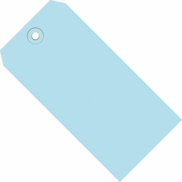 Shipping Tags, 13 Pt., 8" x 4", Light Blue 500/Case