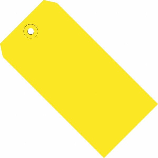 Shipping Tags, 13 Pt., 8" x 4", Yellow 500/Case