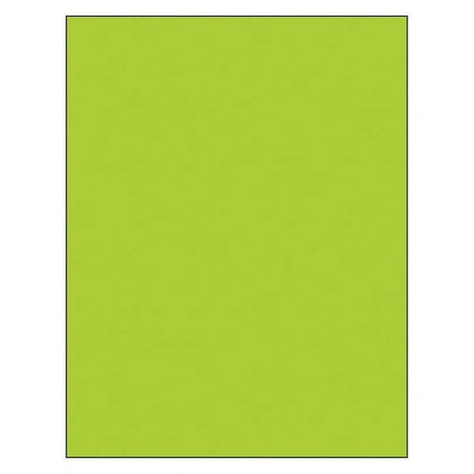 Tape Logic® Removable Rectangle Laser Labels, 8 1/2" x 11", Fluorescent Green, 100/Case