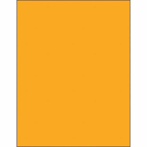 Tape Logic® Removable Rectangle Laser Labels, 8 1/2" x 11", Fluorescent Orange, 100/Case