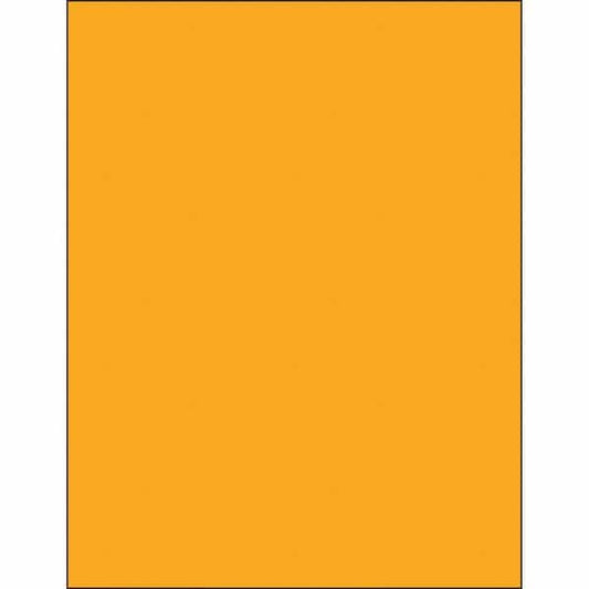 Tape Logic® Removable Rectangle Laser Labels, 8 1/2" x 11", Fluorescent Orange, 100/Case