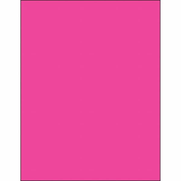 Tape Logic® Removable Rectangle Laser Labels, 8 1/2" x 11", Fluorescent Pink, 100/Case