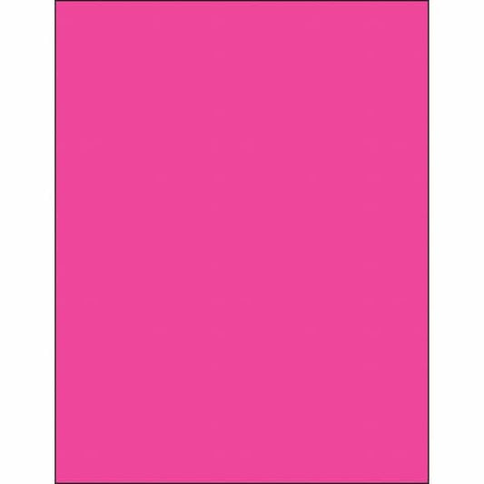 Tape Logic® Removable Rectangle Laser Labels, 8 1/2" x 11", Fluorescent Pink, 100/Case