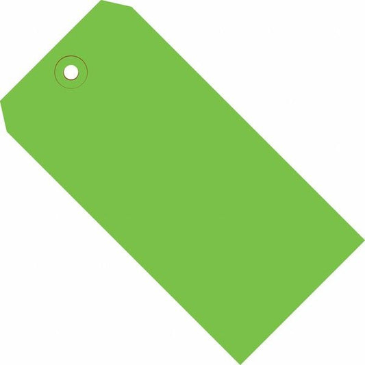 Shipping Tags, 13 Pt., 8" x 4", Green 500/Case
