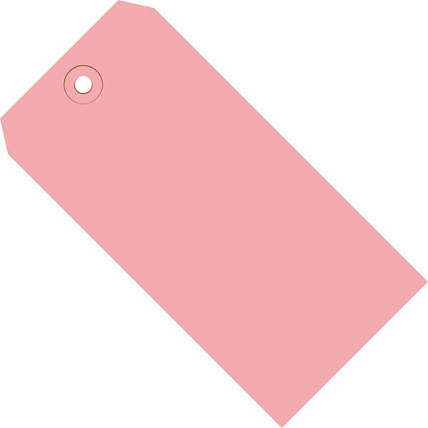 Shipping Tags, 13 Pt., 8" x 4", Pink 500/Case