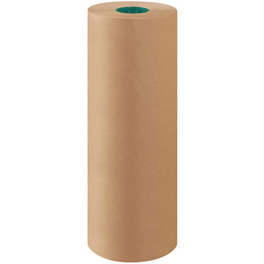 Virgin Kraft Paper Rolls, 30#, 24" x 1200', Kraft, 1/Roll