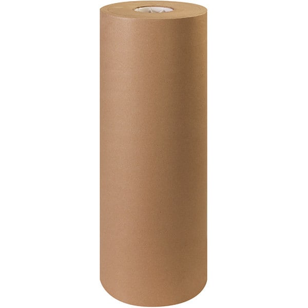 Virgin Kraft Paper Rolls, 40#, 24" x 900', Kraft, 1/Roll