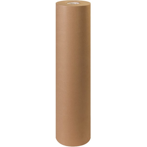 Virgin Kraft Paper Rolls, 30#, 36" x 1200', Kraft, 1/Roll