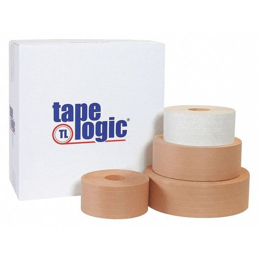 Tape Logic® #7200 Reinforced Water Activated Tape, 72mm x 450', Kraft, 10/Case