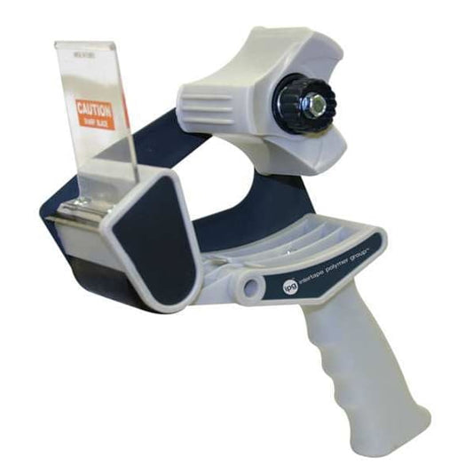Hand And Desk Dispensers, 2 in Max. Tape Width. 5 1/2 in Tape Core Dia, Pistol, Plastic, Blue