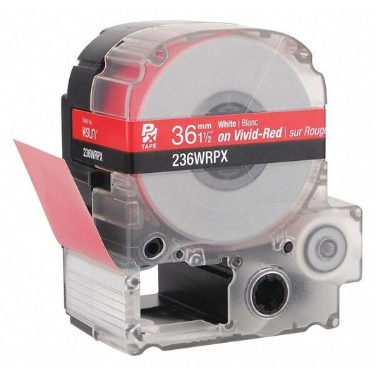 White Ink/Red Tape, 1-1/2" W