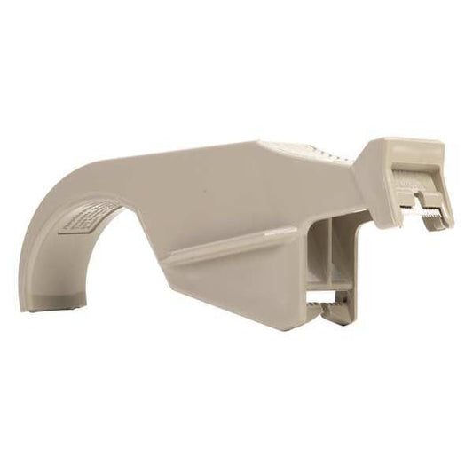 Strapping Tape Dispenser, 1 in Max. Tape Width. 6 1/2 in Tape Core Dia, Pistol, Plastic, Gray