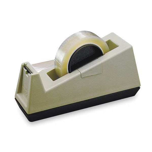 Tape Dispenser, 1 in Max. Tape Width. Plastic, Brown