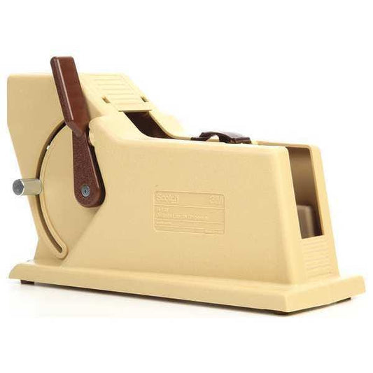 Tape Dispenser, 24 mm 1 in Max. Tape Width. 5 3/4 in Tape Core Dia, Tan