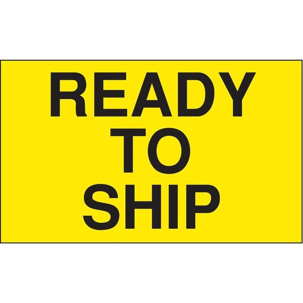 3" x 5" Adhesive Back Shipping Labels, Ready to Ship, Pk500