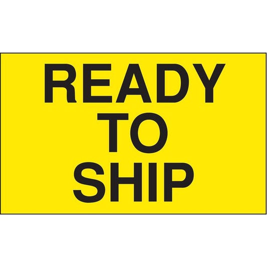 3" x 5" Adhesive Back Shipping Labels, Ready to Ship, Pk500