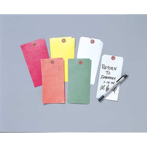 Blank Tag, 6-1/4 x 3-1/8 In, Yel, PK100