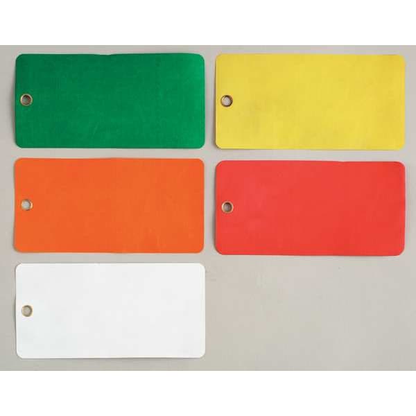 Blank Tag, 6-1/4 x 3-1/8 In, Yel, PK100