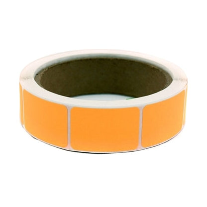 Blank Square Label Orange 1"W, Pk500