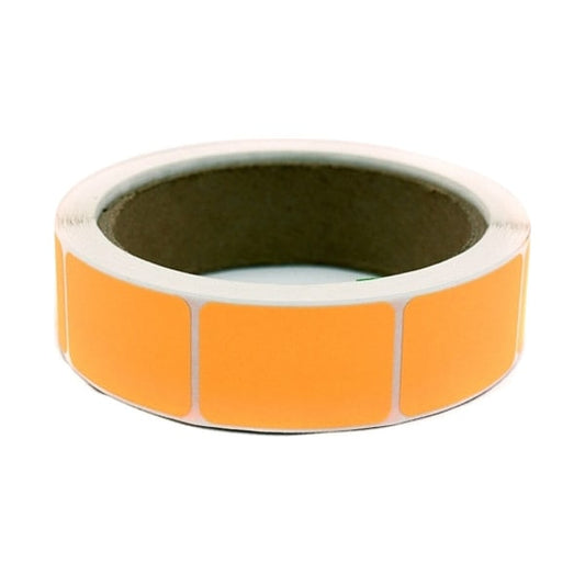 Blank Square Label Orange 1"W, Pk500