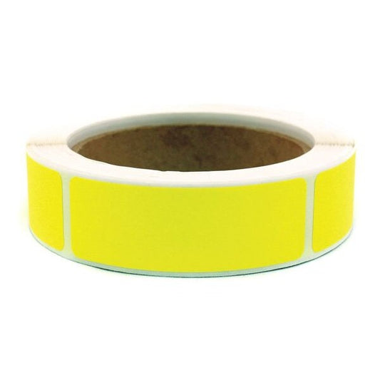 Blank Square Label 1" Yellow, Pk250