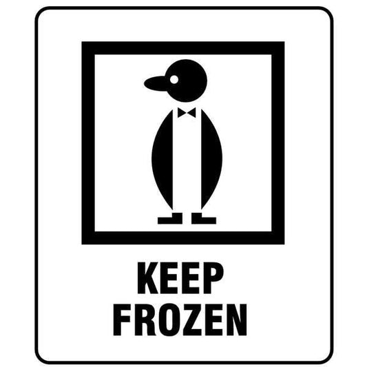 3" x 4" White Shipping Labels, Keep Frozen, Pk100