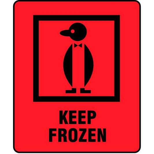 3" x 4" Red Shipping Labels, Keep Frozen, Pk500