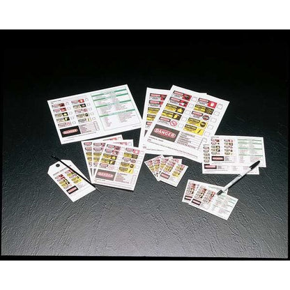 Rectangle Secondary Label, Multicolor, Pk100