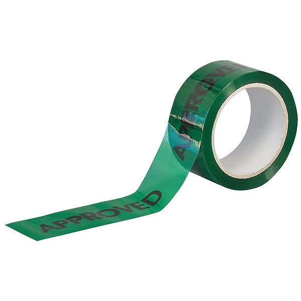 Carton Sealing Tape, Green/Black, 2Inx55Yd