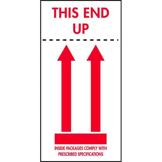 Shipping Labels, 4 In. W, 8 In. H, PK50