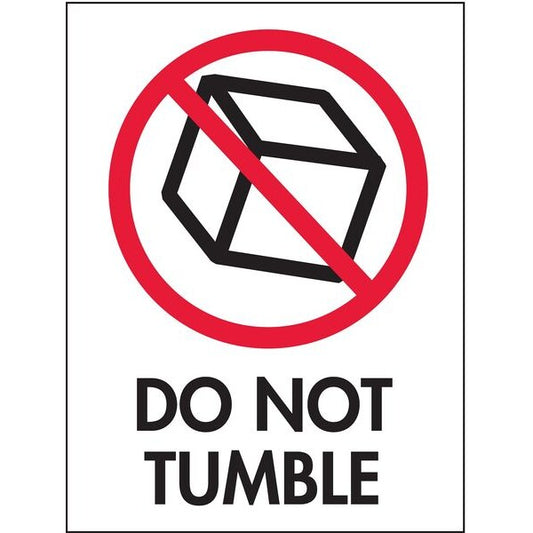 4" x 3" Adhesive Back Shipping Labels, Do Not Tumble, Pk50