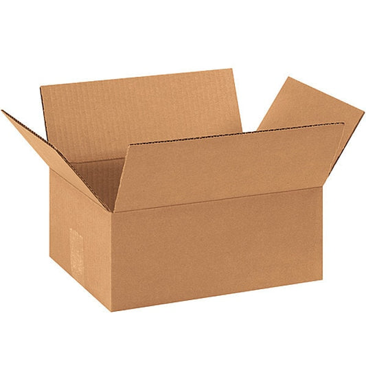 Corrugated Boxes, 11" x 8" x 3", Kraft, 25/Bundle