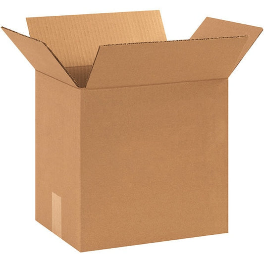 Corrugated Boxes, 13" x 10" x 12", Kraft, 25/Bundle