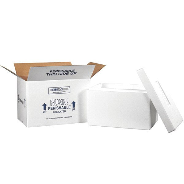 Insulated Shipping Kits, 17" x 10" x 10 1/2", White, 1/Case