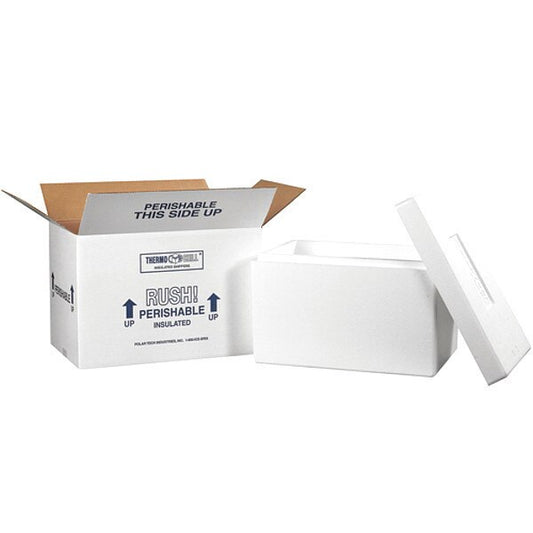 Insulated Shipping Kits, 17" x 10" x 10 1/2", White, 1/Case