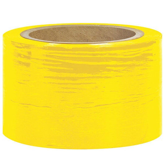 Strtch Film, 5x80 Gauge x12000", Ylw, PK12, 1000' L, 5" W, Yellow