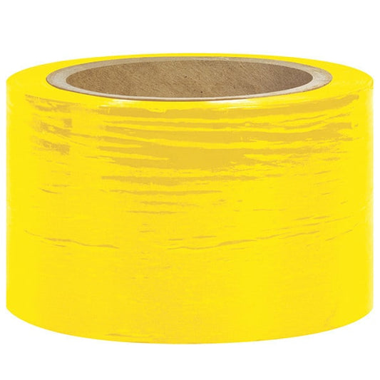 Strtch Film, 3x80 Gauge x12000", Ylw, PK18, 1000' L, 3" W, Yellow