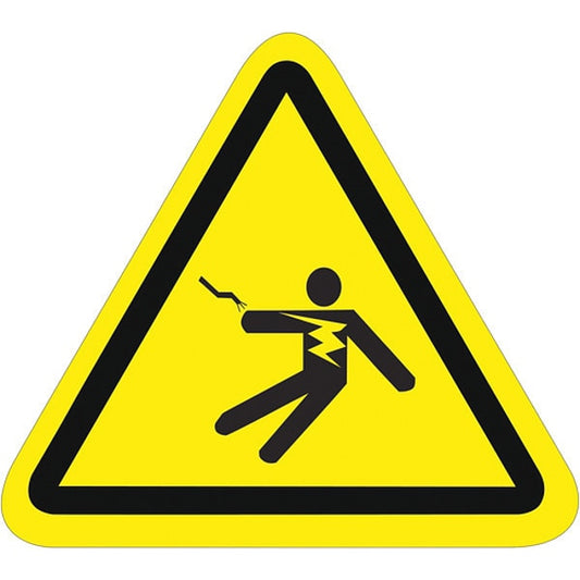 Tape Logic® General Danger Durable Safety Label, 2.25" Triangle, Black/Yellow, 25/Roll