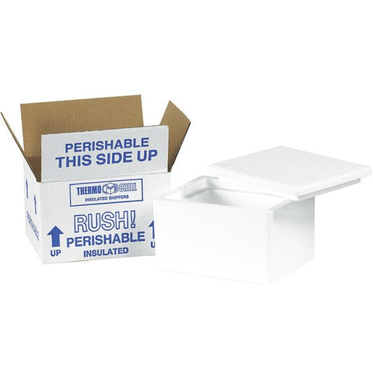 Insulated Shipping Kits, 6" x 4 1/2" x 3", White, 24/Case