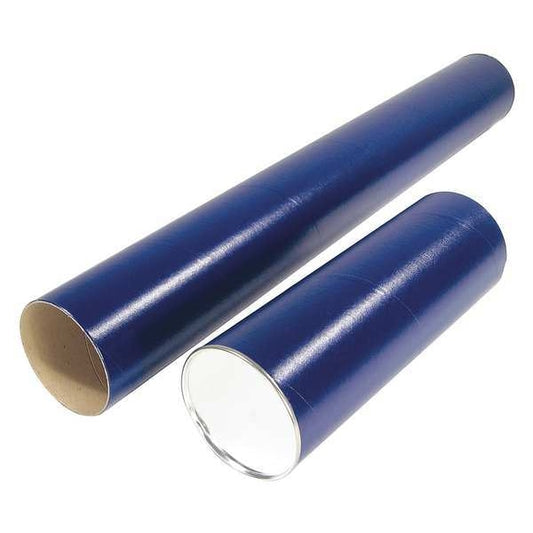 Mailing Tube, 36inLx2in.dia, Blue, PK50