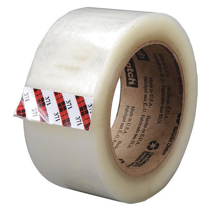 Carton Sealing Tape, Clear, 2-53/64in, PK24