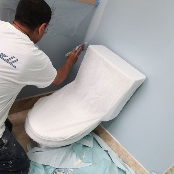 Toilet Paint Cover Protection 9 ft. x 12 ft.