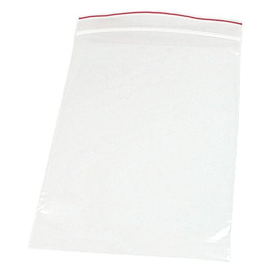 Reclosable Poly Bag, Zip Seal, 12 in L, 10 in W, 2 mil Thick, Low Density Polyethylene (LDPE)
