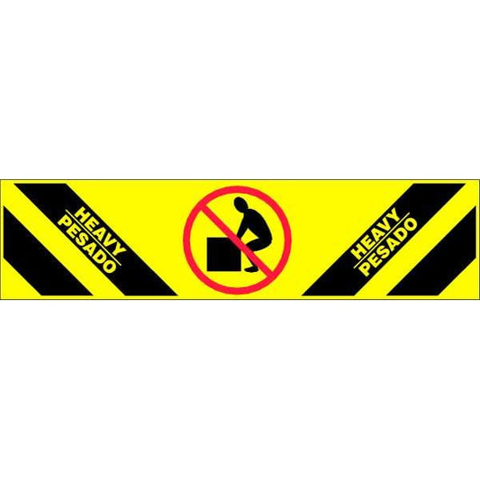 Bilingual Shipping Labels 2"H x 8"W, Yellow, Pk50