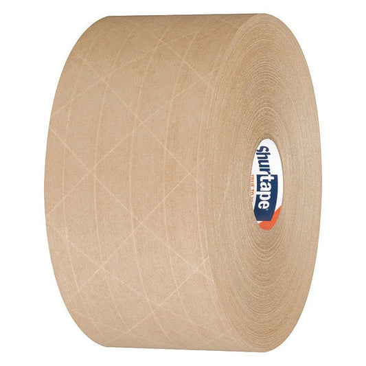 Water-Activated Packaging Tape, Brown, PK8