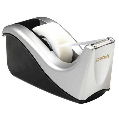Scotch Desktop Tape Dispenser, Silver