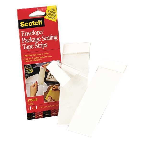 Sealing Tape Strips, 2 x 6 in., PK50